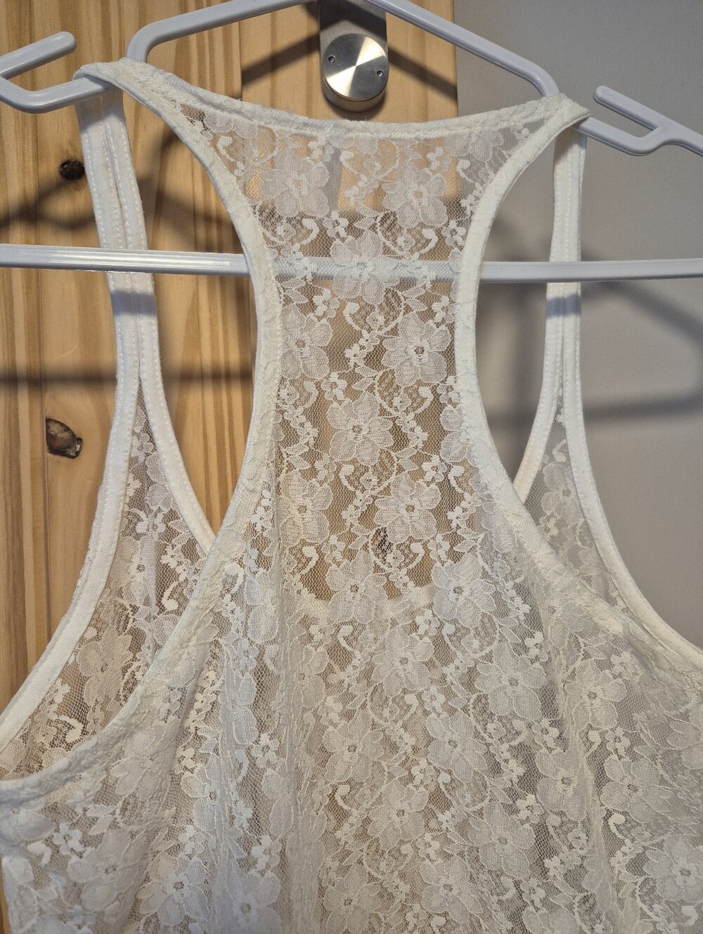 Lace Racerback Tank Top - Picture 8 of 13